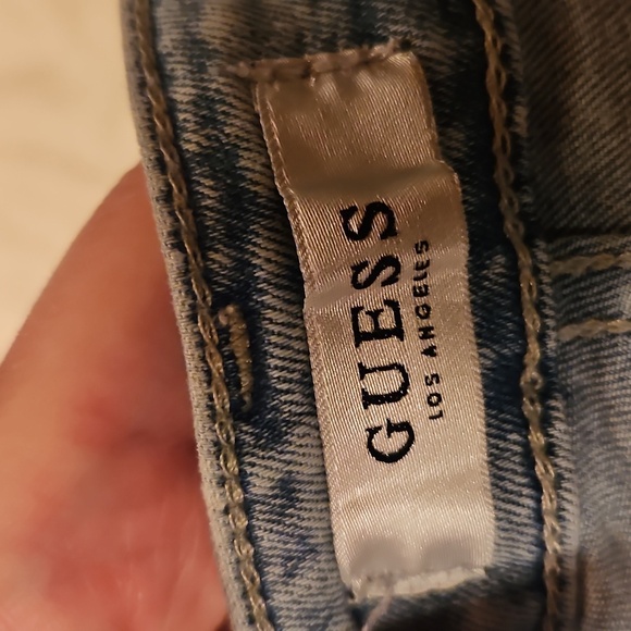 Guess Light Blue Ripped Skinny Jeans - Picture 4 of 5